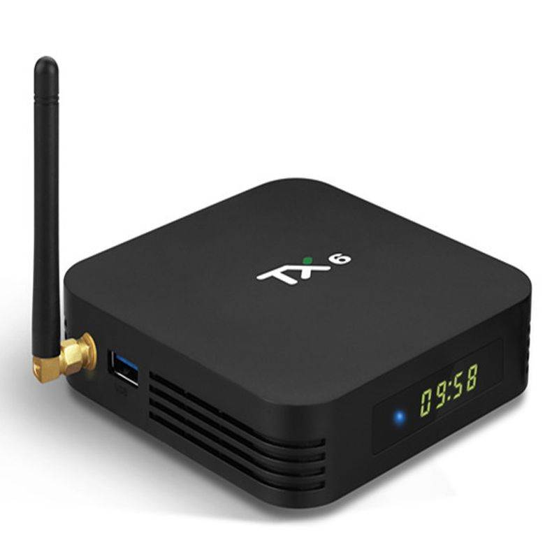 TX6 Android 9.0 TV Box 4K HDR Ultra-HD Video 4GB RAM 64GB ROM Set-top Box 2.4G/5G Dual WiFi USB 3.0
