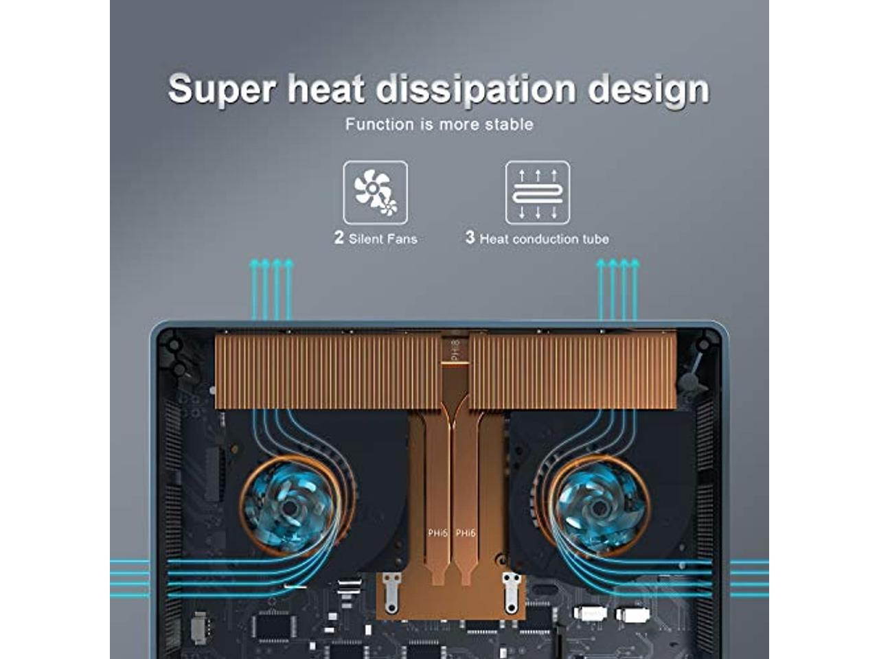 Beelink GTI10 Mini PC,10th Gen Intel i3-1005G1 (Up to 3.40 GHz) Windows 10 Pro,16GB DDR4 512GB SSD WiFi 6,Triple Display 4K Gaming Mini Desktop Computer Offiice Support Auto Power ON, WOL,RTC Wake