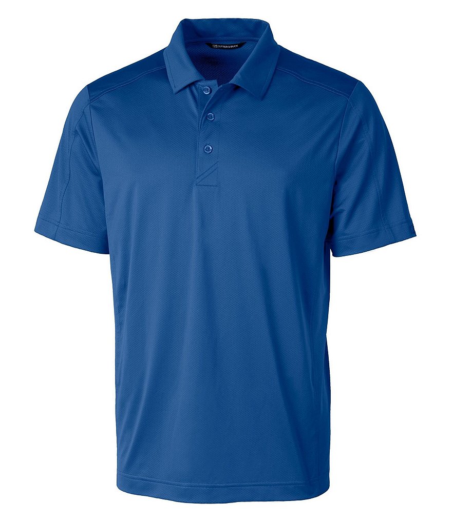 Cutter & Buck Prospect Short-Sleeve Jacquard-Textured Stretch Polo Shirt