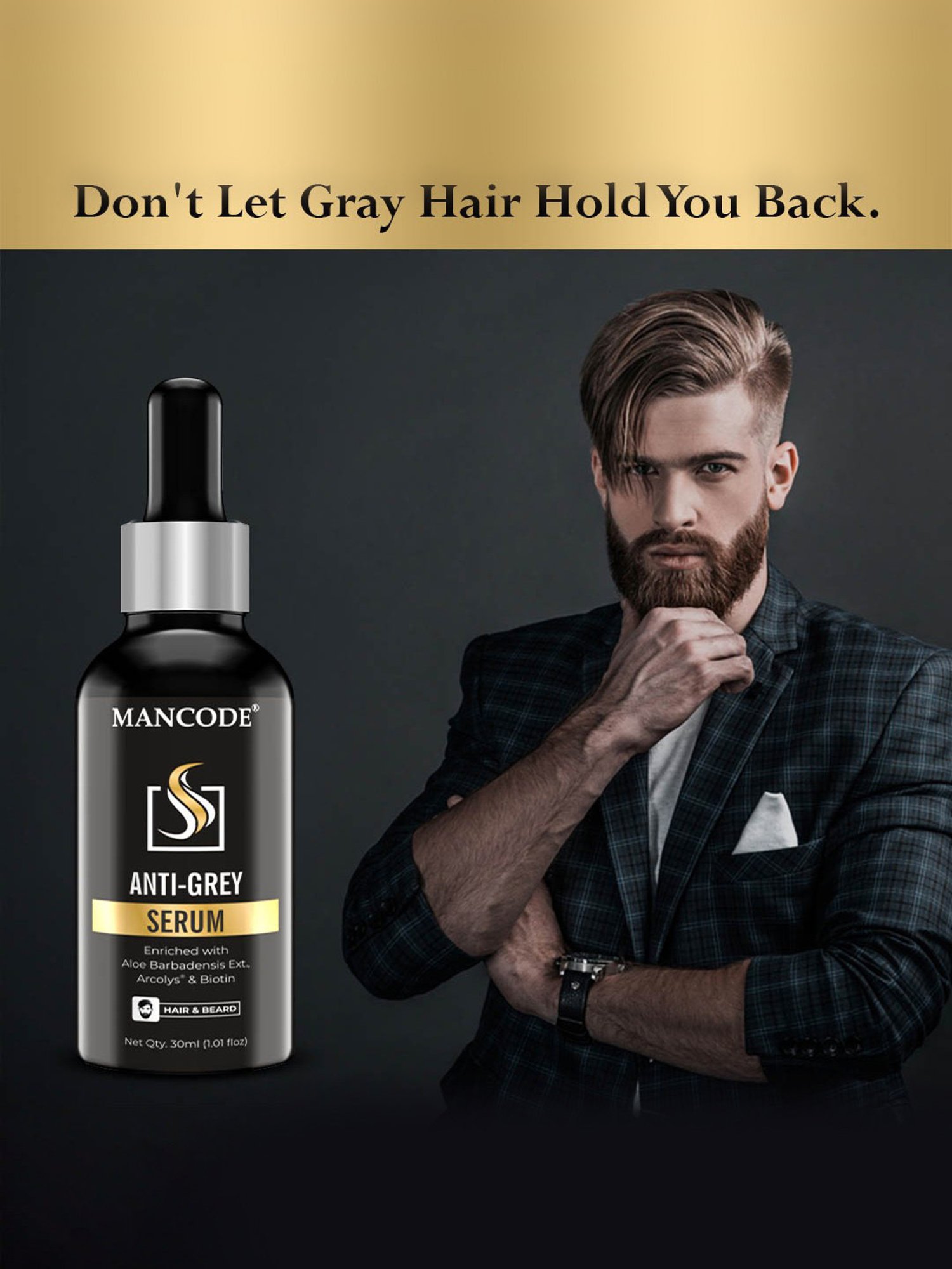 Mancode Anti-Grey Serum - 30 ml