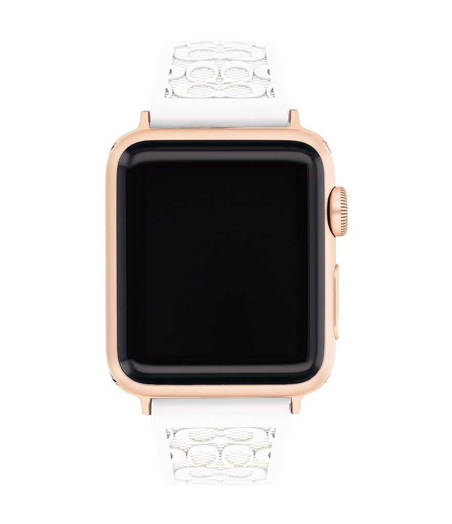 COACH Signature White 38/40mm Bands for Apple Watch&reg;