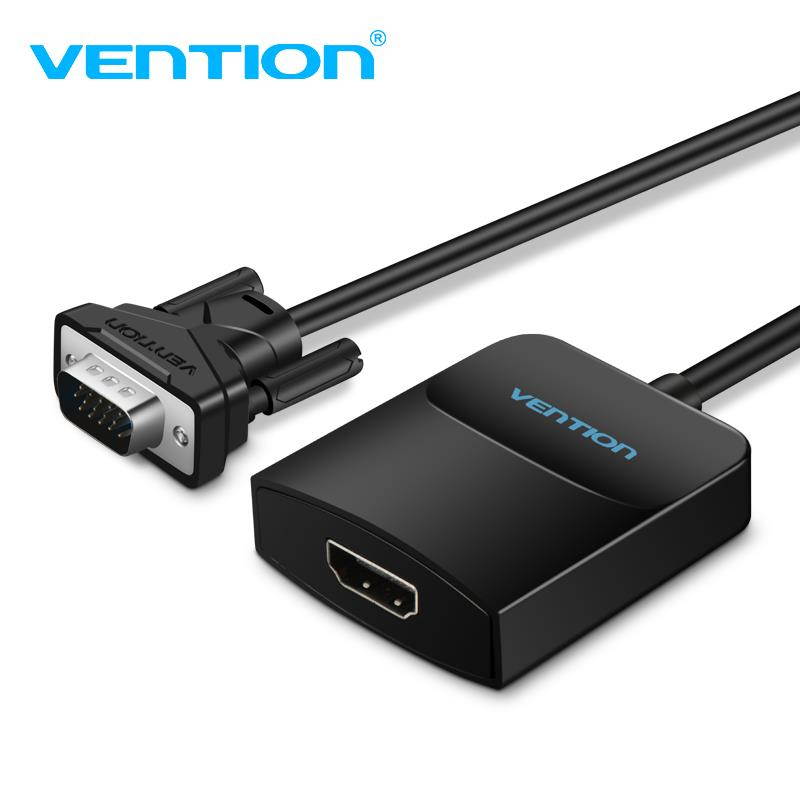 Vention VGA to HDMI Converter Adapter Cable 1080P Analog to Digital Video Audio Converter for PC Laptop to HDTV Projector Tv Box