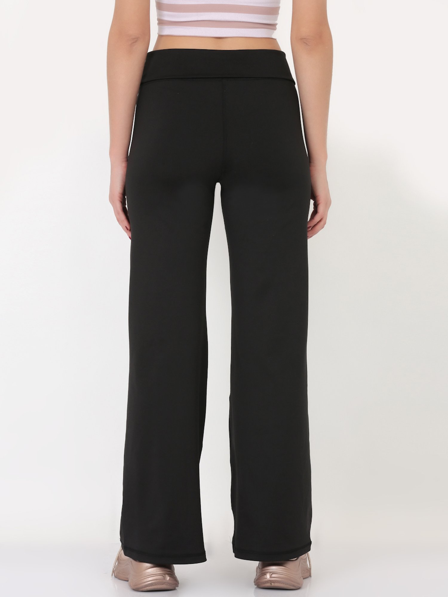 EVERDION Black High Rise Pants