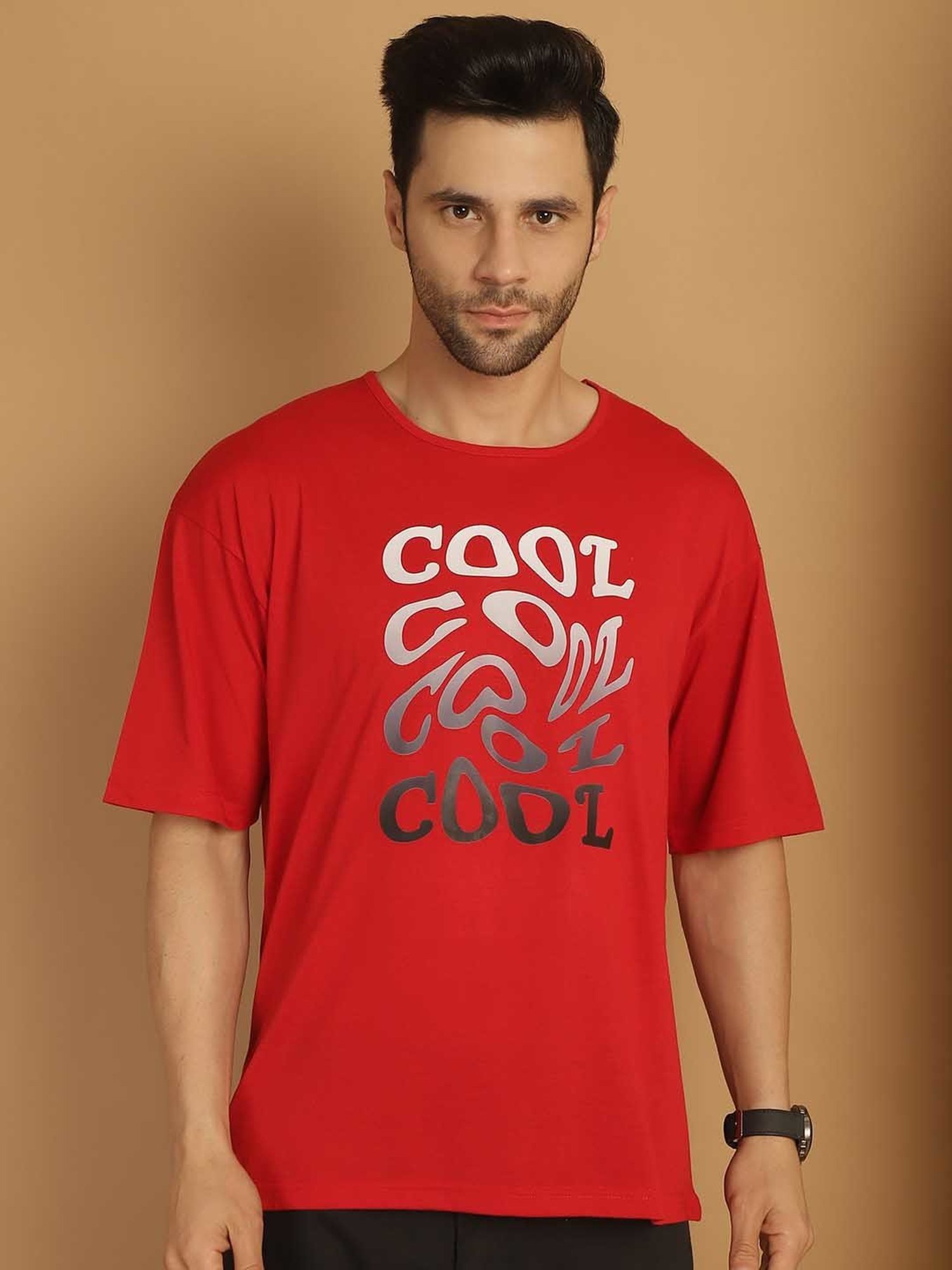 Vimal Jonney Multicolor Regular Fit Printed Crew T-Shirt - Pack of 3