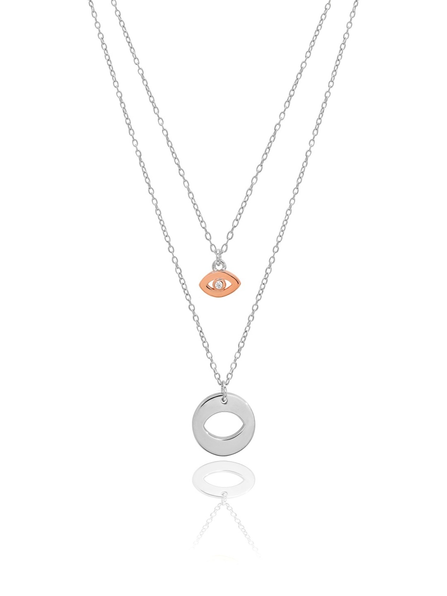 Curio Cottage 925 Silver Layers Of Charms Necklace