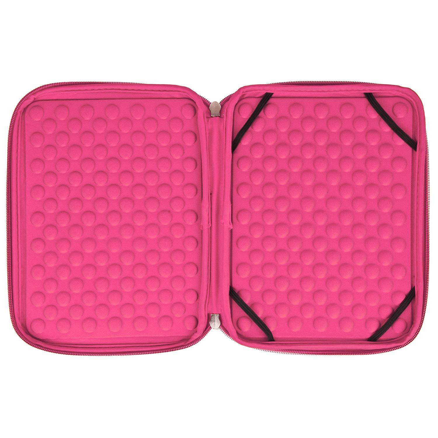 SumacLife Micro Suede Carrying Sleeve with Rear Pocket for 8-8.9 Inches Tablets (SLMSuede8BPNK)