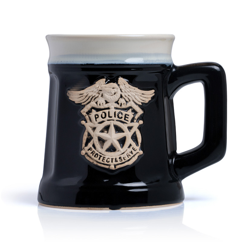 MAXAM® 16 OZ Ceramic Mug - POLICE DEPT crest