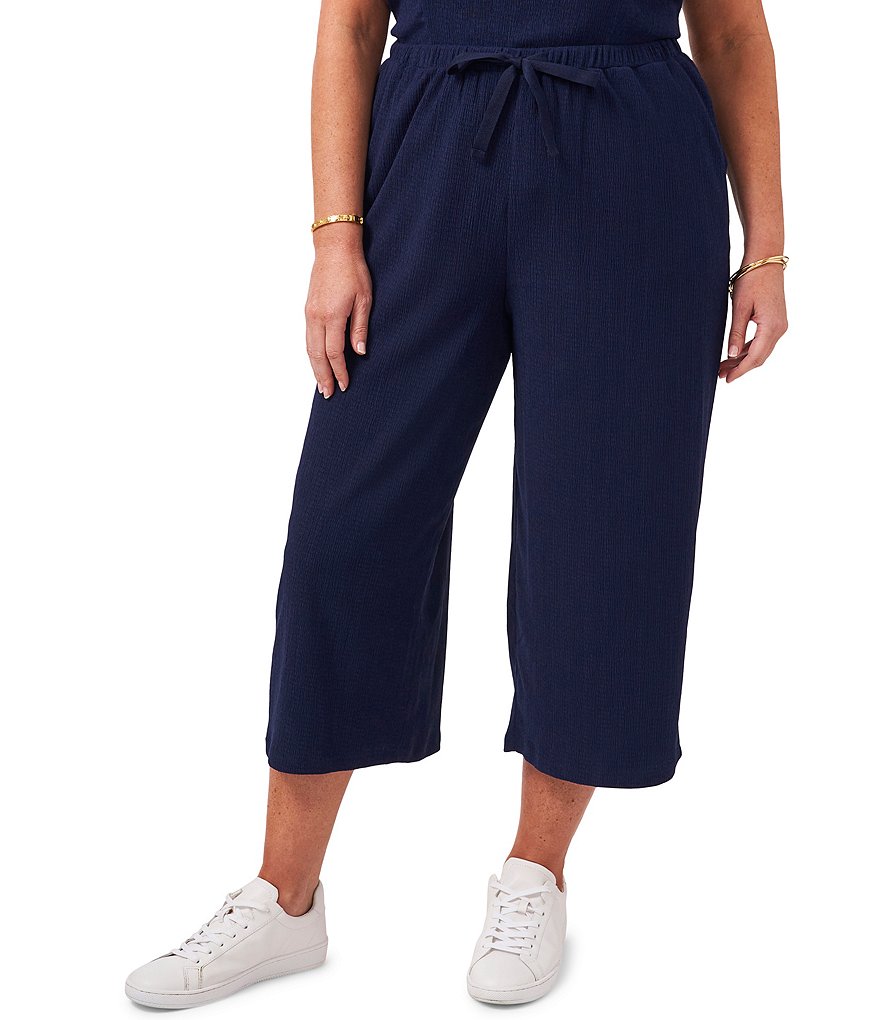 1. STATE Plus Size Cropped Drawstring Pants