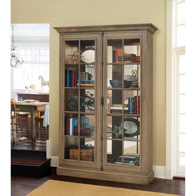 Howard Miller 670021 Howard Miller Clawson Ii Curio Cabinet 670021 Aged Natural