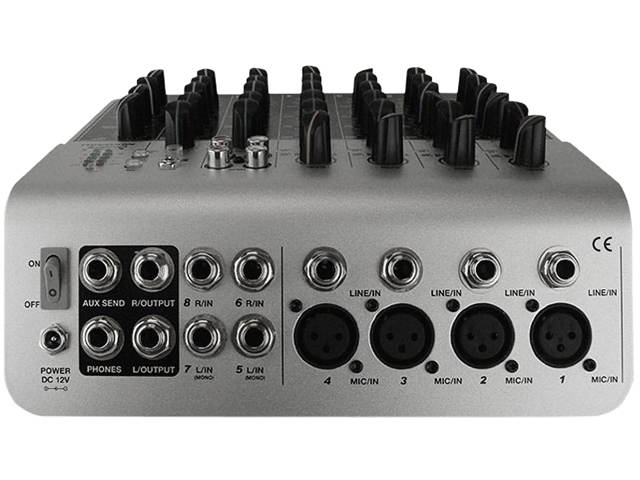 Monoprice Inc. Audio Mixer With USB 8-channel