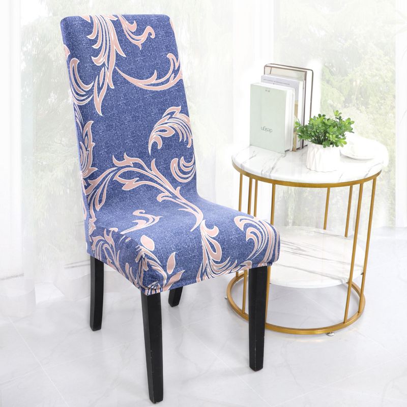 1 Pc Polyester Stretch Dining Chair Slipcovers Multicolored  - PiccoCasa