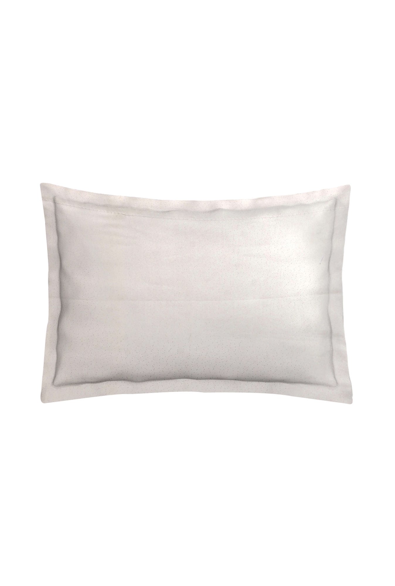The Baby Atelier White Solid Cotton 400 TC Pillow Cover with Filler