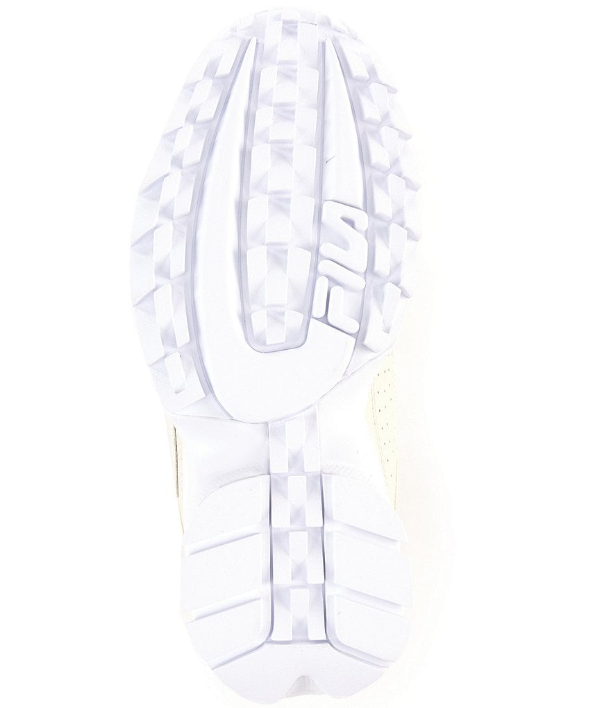 FILA Women's Disruptor II Premium Leather Chunky Lace-Up Sneakers