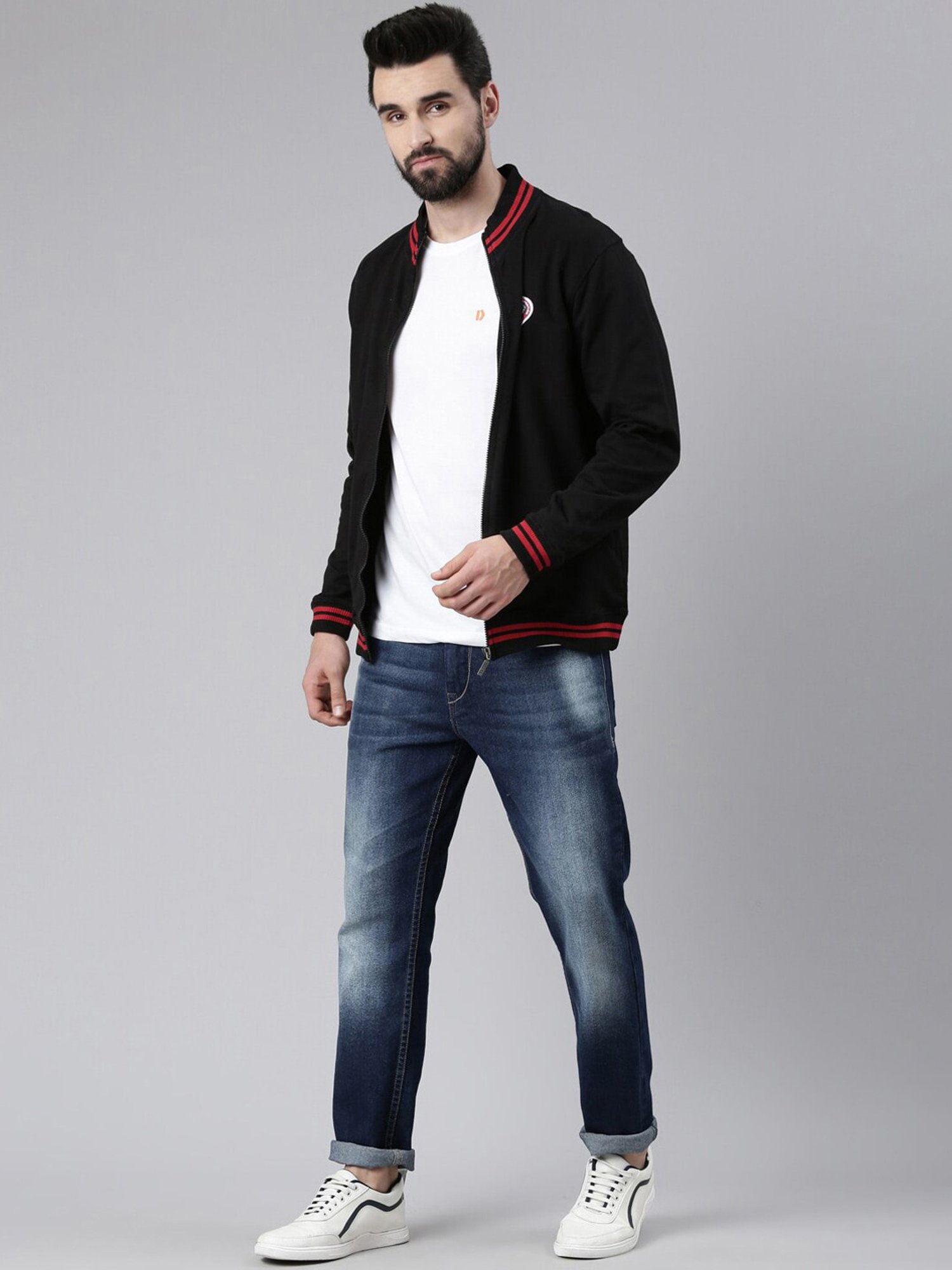 Dixcy Scott Originals Jet Black Relaxed Fit Cotton Jacket