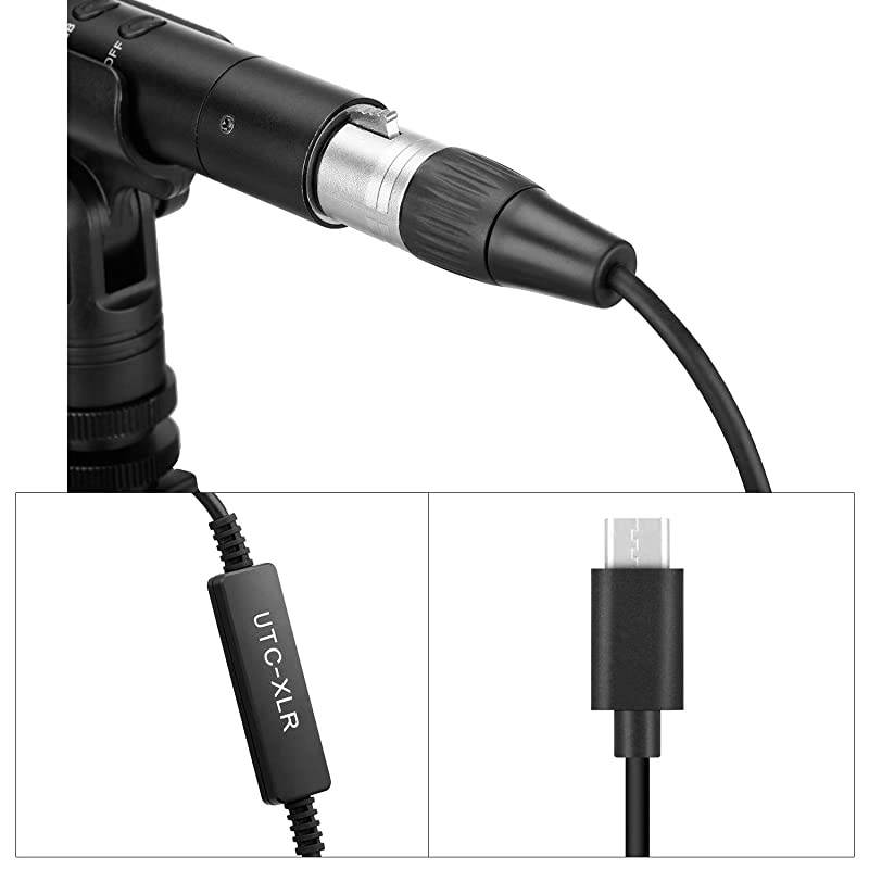 197 Foot6M XLR to TypeC Cable  UTCXLR XLR Female Microphone Connector to USB TypeC Audio Cable Smartphone Adapter Compatible with Huawei Sumsung Xiaomi TypeC Devices Smartphone