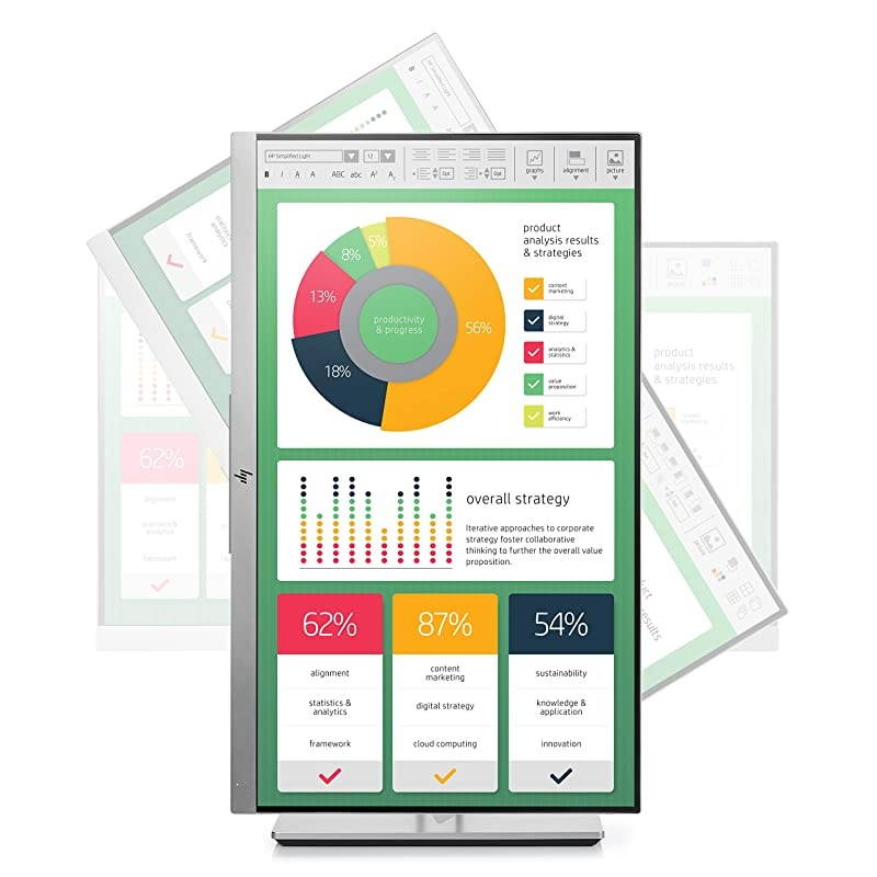EliteDisplay E223 | 22" Monitor | HD IPS Screen | Silver | 1FH45A8