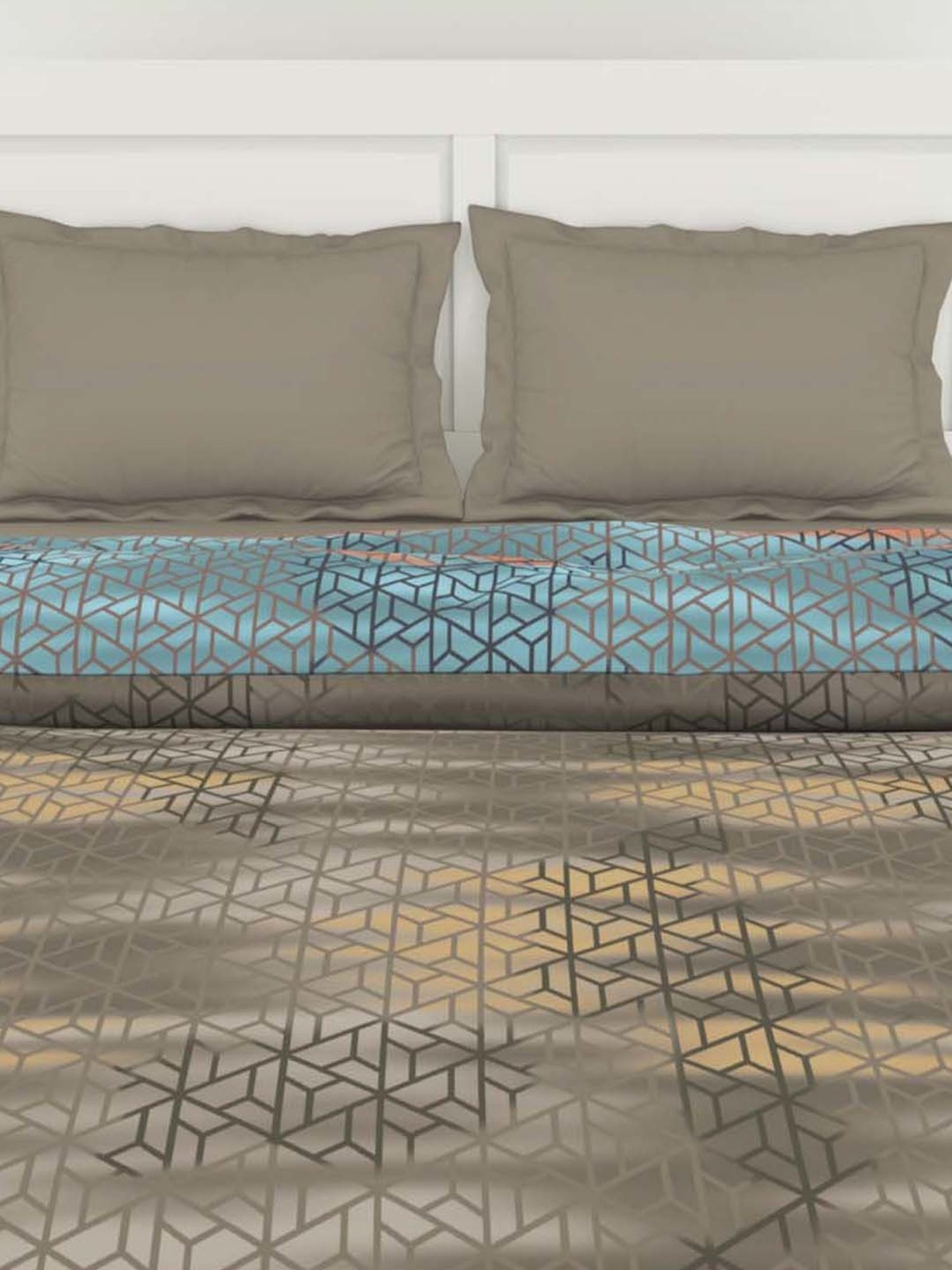 Spaces Pumice Stone Cotton 144 TC Double Bed Quilt