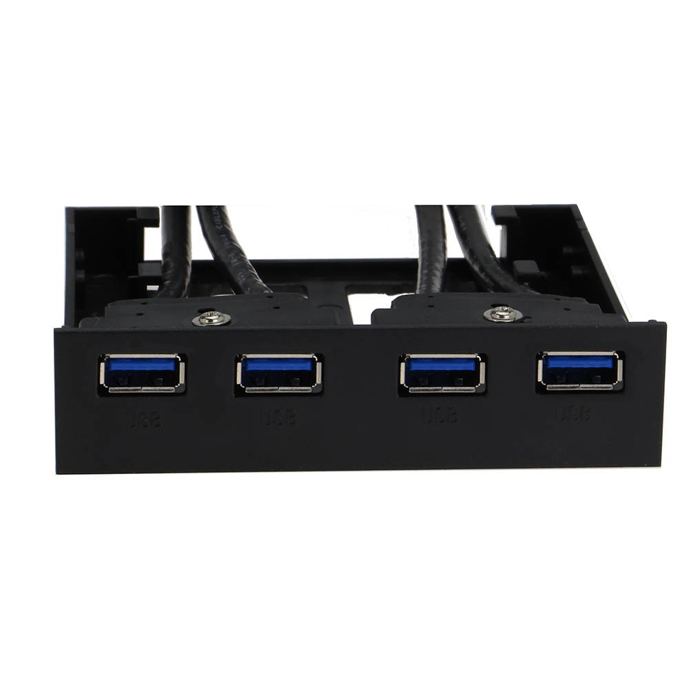 SEDNA - 4 Port USB 3.0 3.5" Floppy Bay Front Panel ( 2x 20 Pin USB 3.0 Connectors )