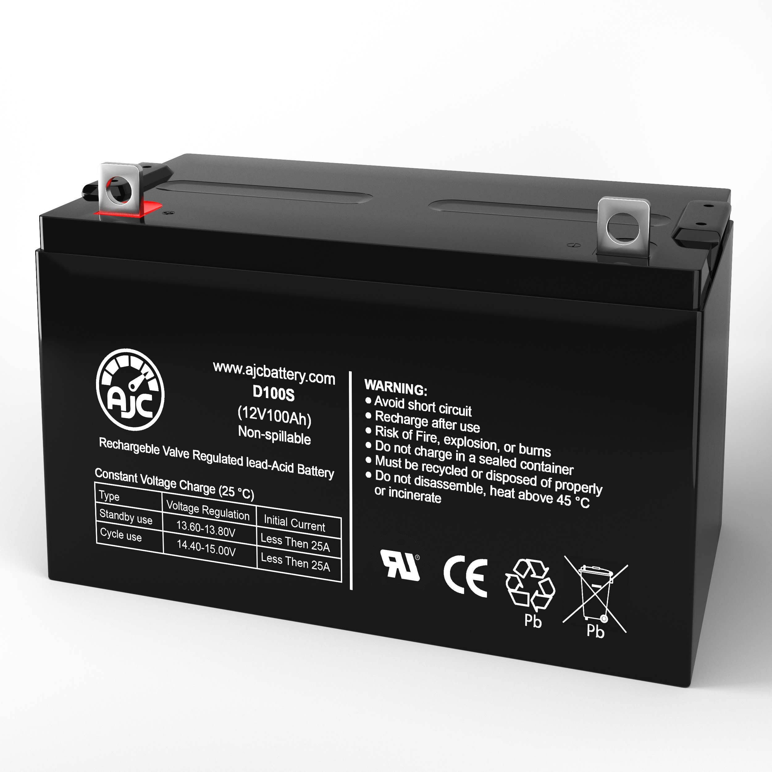 Eaton 106711161-001 12V 100Ah UPS Battery - This is an AJC Brand Replacement