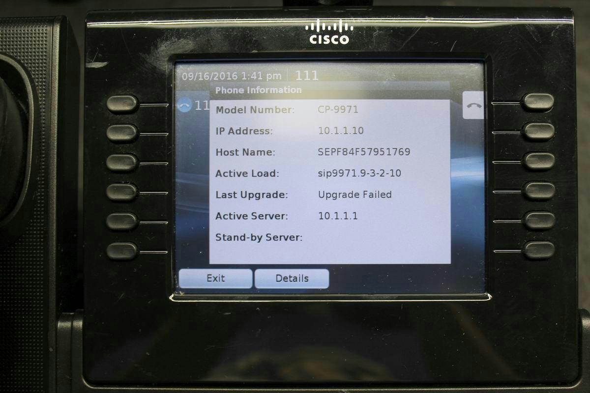 Cisco 9971 Five Line Color Display Unified Phone, CP-9971-C-K9, Lifetime Wty