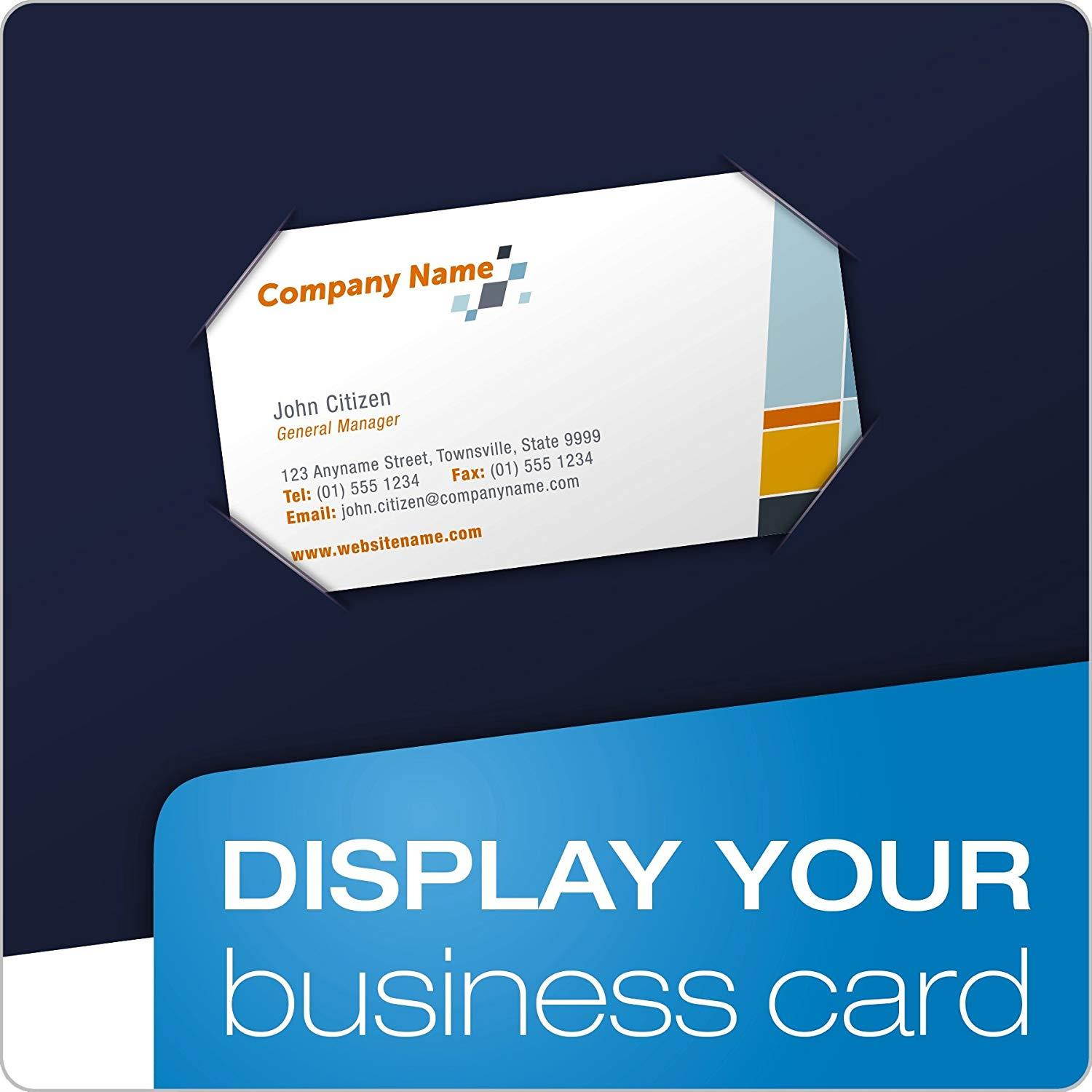 Oxford Laminated Twin-Pocket Folders, Letter Size, Navy, Holds 100 Sheets, Box of 25 (51743)