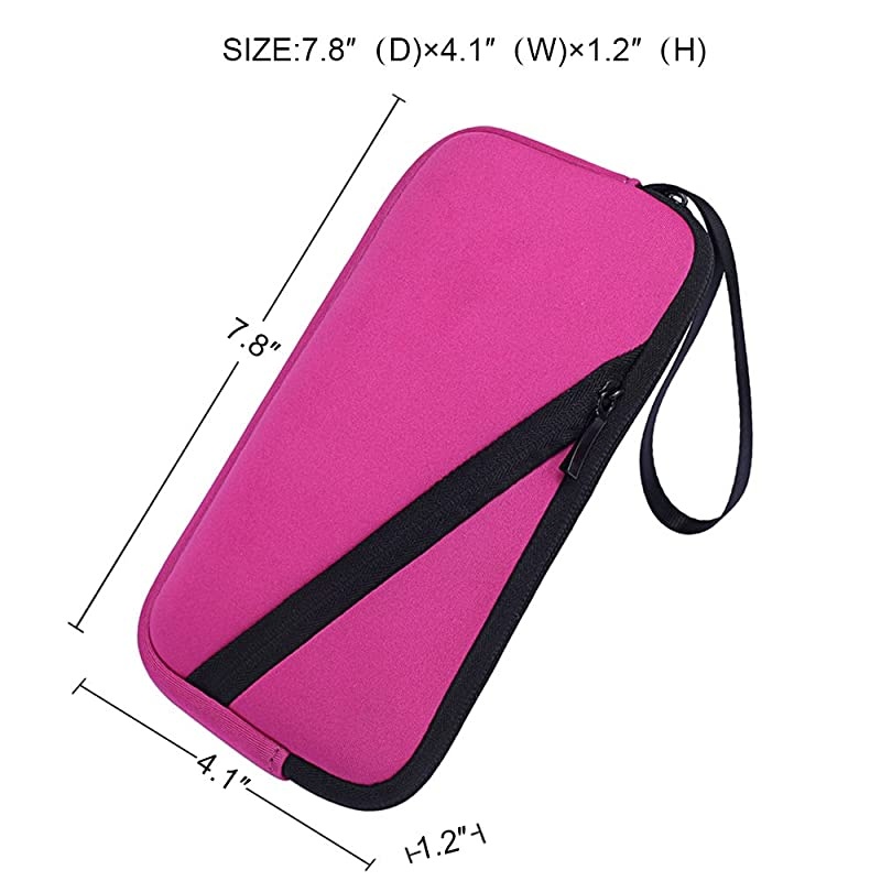 Travel Case for Texas Instruments TI-Nspire CX II/Nspire CX CAS Graphing Calculator Hard Carry Case Travel Bag Protective Pouch Box -Extra Room for Pen and Accessories (Hard Pink)