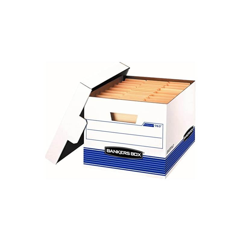 STOR/File Medium-Duty Storage Boxes, FastFold, Lift-Off Lid, Letter/Legal, Value Pack of 20 (0076315)