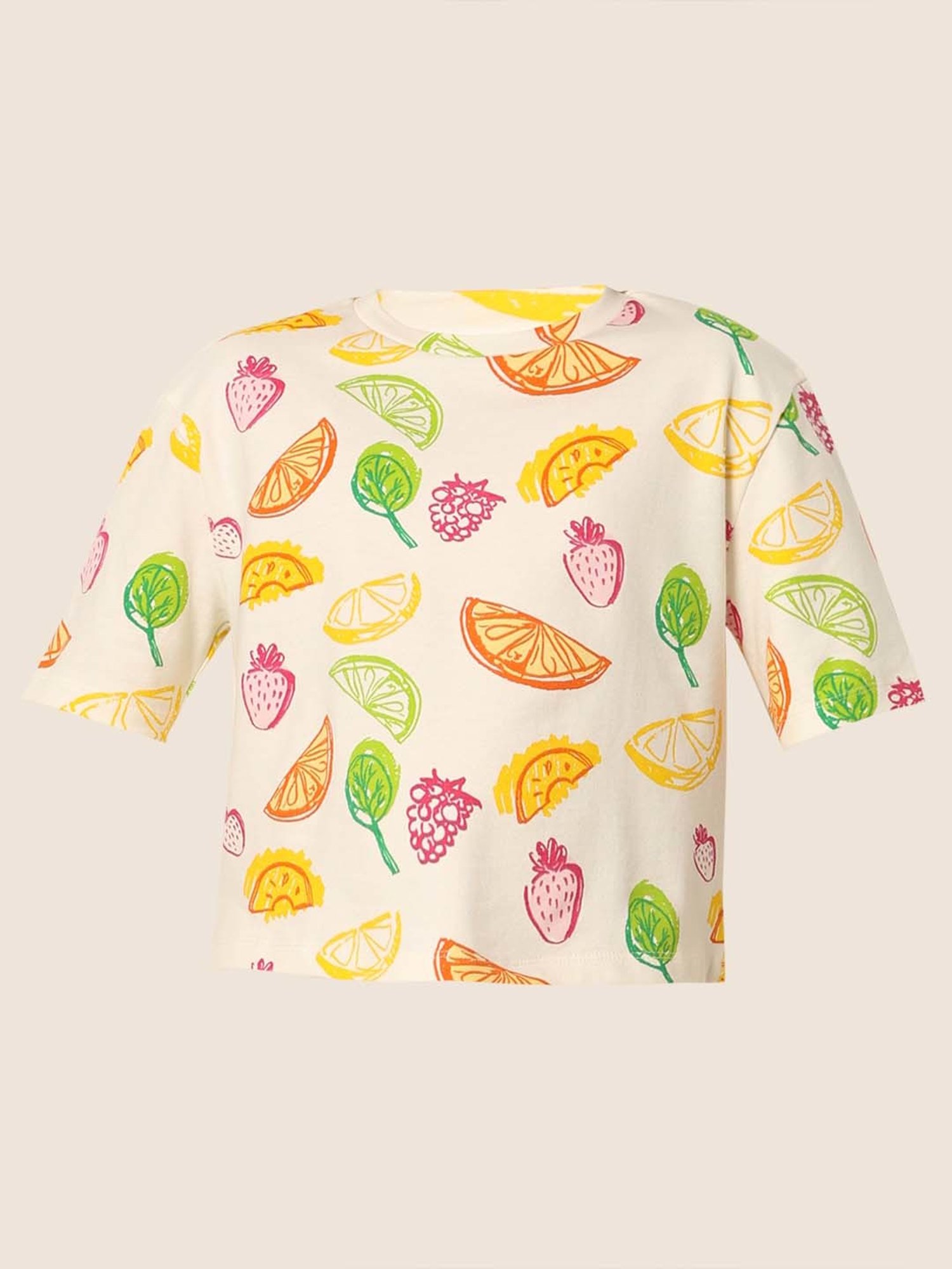 VERO MODA GIRL Multicolor Cotton Printed Top