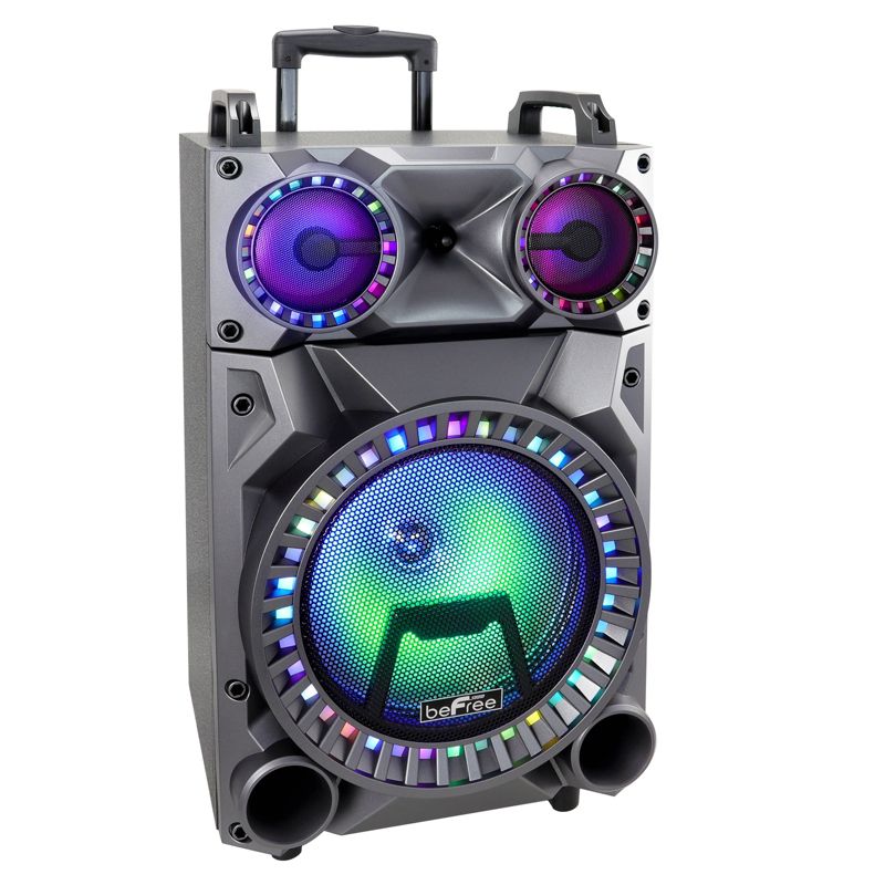 beFree Sound Rechargeable 12 Inch Bluetooth Portable Party Speaker