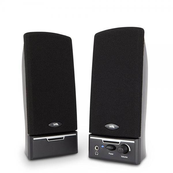 Cyber Acoustics 2.0 Amplified Speaker System Delivering Quality Audio (CA-2014WB)