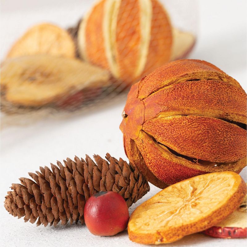 Sullivans Set of 16 Della Robbia Filler Decorative Filler 2.5"H, 2.5"H, 2.5"H, 3"H, 1"H & 2"H Orange