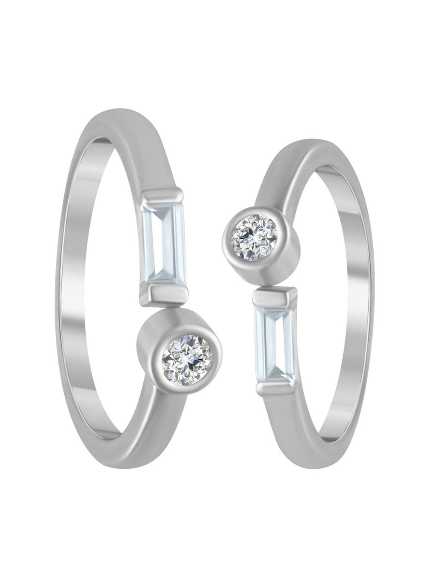 Rihi by P.C. Chandra Jewellers 925 Silver Toe-Rings for Women & Girls