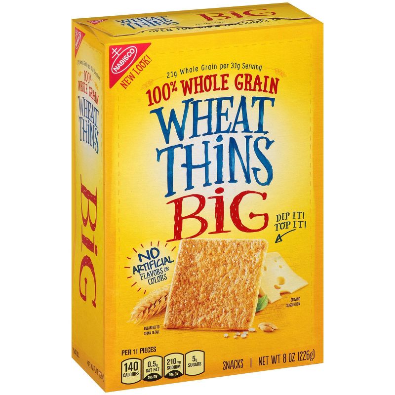 Wheat Thins Big Whole Grain Snacks - 8oz