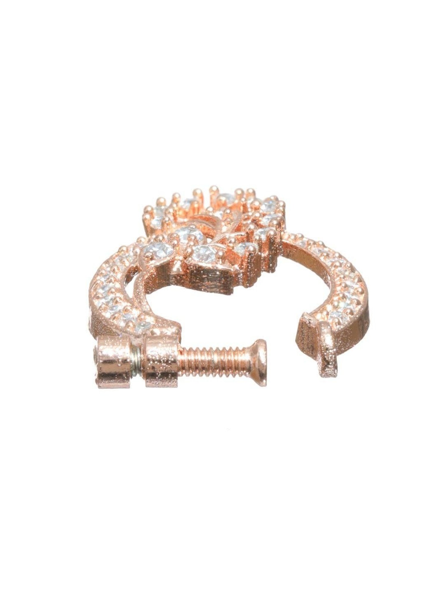 Priyaasi Floral Rose Gold Nose Ring