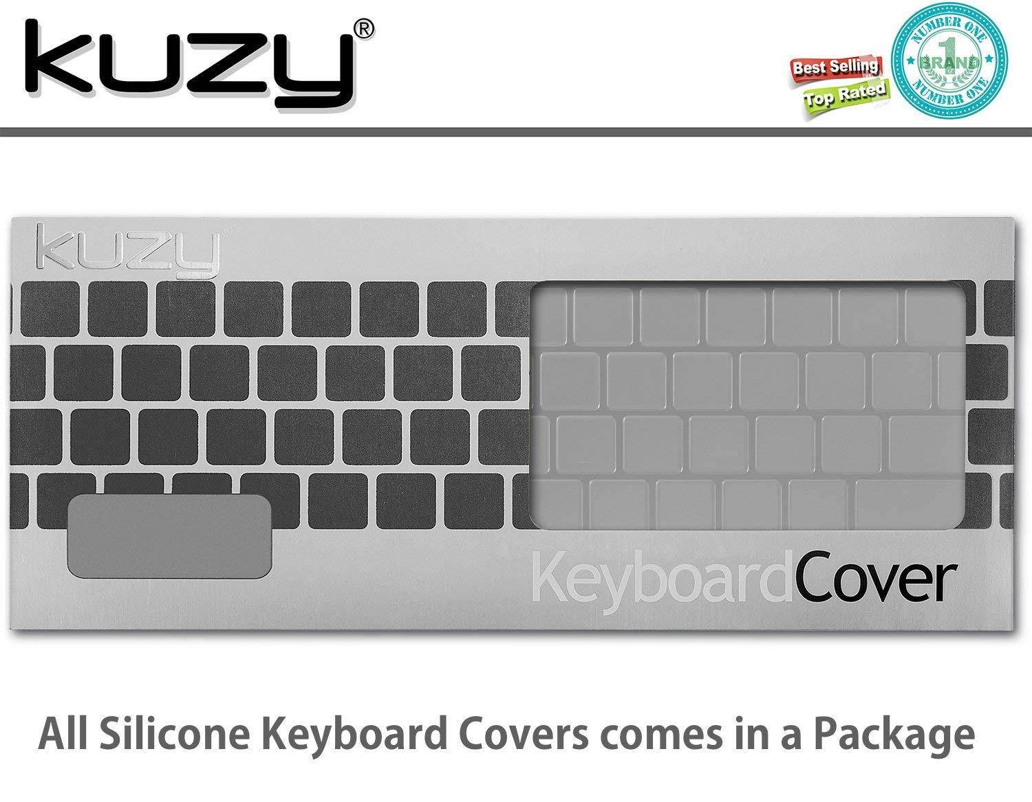 Kuzy - Hebrew Keyboard Cover for New MacBook Pro with Touch Bar 13 or 15 inch (A1989 A1990 & A1706 A1707) Release 2018 2017 2016 Silicone Skin - Hebrew/English