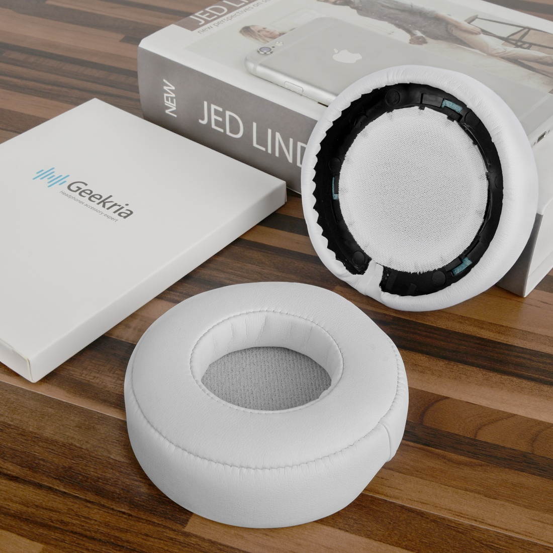 Monster Beats by Dr. Dre Pro Detox Headphone Replacement Ear Pad / Ear Cushion / Ear Cups / Ear Cover / Earpads Repair Parts (White)