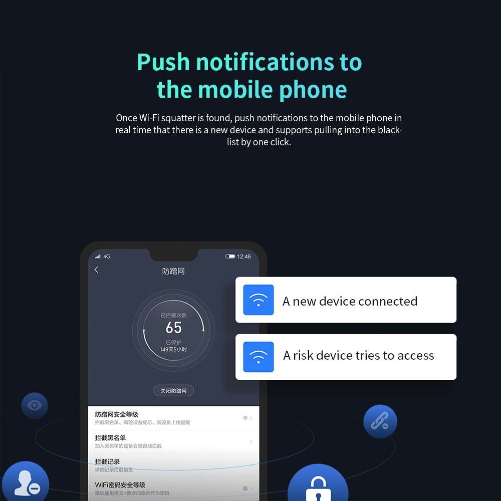 Xiaomi AC2100 High-speed Router Dual Frequency Band WiFi 128MB 2.4GHz 5GHz 360&deg; Coverage Dual Core CPU MU-MIMO Game Remote APP Control US Plug
