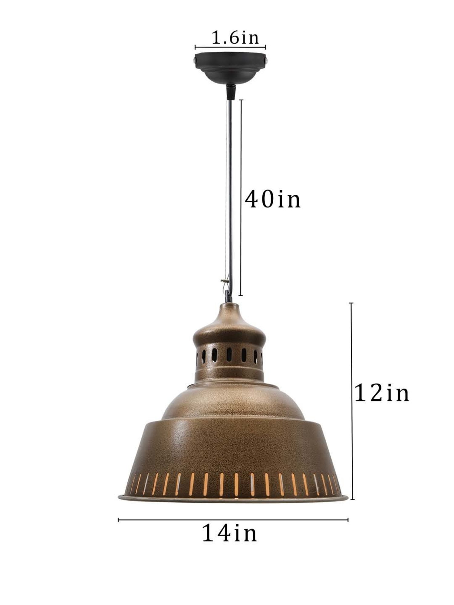 Homesake Golden Metal Nautical Barn Retro Chandelier Lighthouse Pendant Light