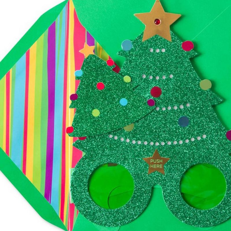 Christmas Tree Greeting Card With Lights - PAPYRUS