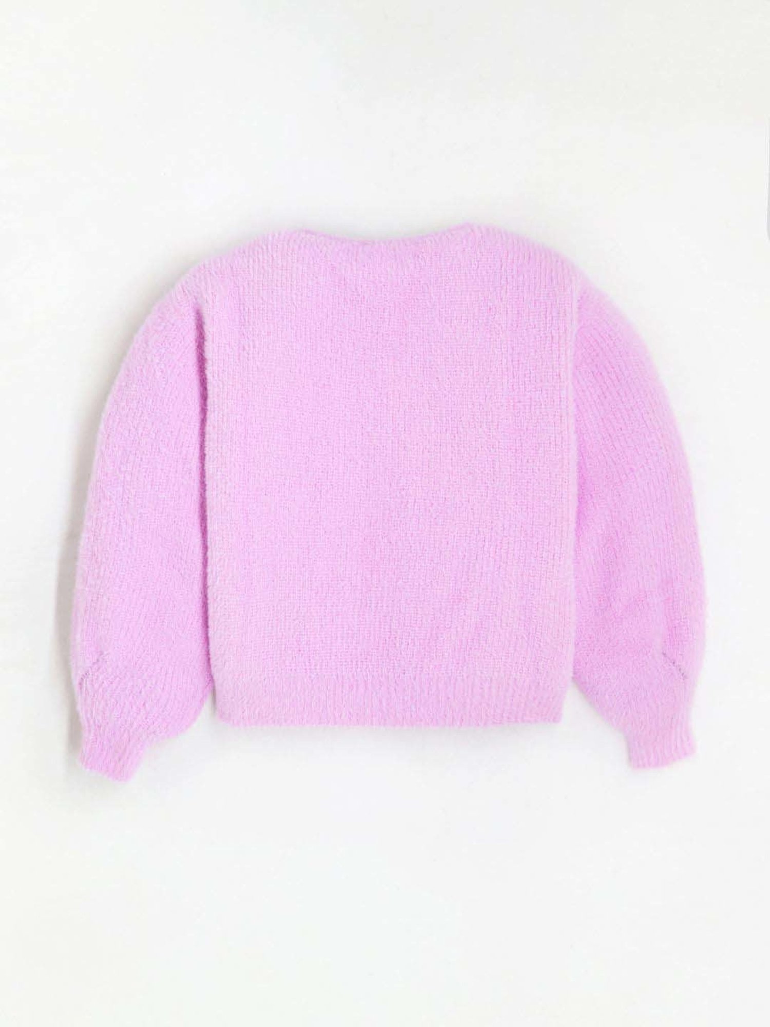 Cherry Crumble By Nitt Hyman Kids Pink Loose Fit Full Sleeves Sweater