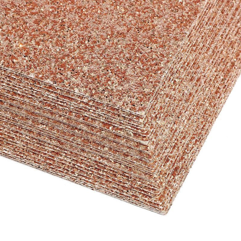 Bright Creations Rose Gold Glitter Cardstock Paper (30 Sheets) 8.5 x 11 Inches