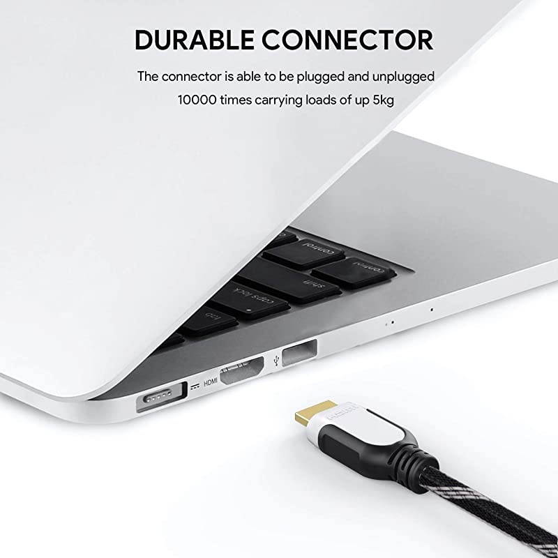 HDMI Cable 33ft  HDMI 20 4K 60fps High Speed with Ethernet 18Gbps Audio Return Video 4K 2016P HD 1080P 3D Blueray Support Apple TV Xbox PS3 PS4 HDTV 1Pack