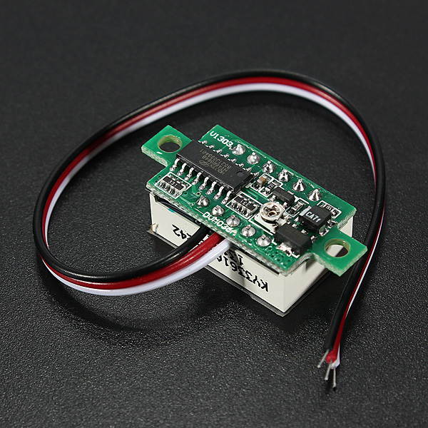 DANIU MINI DC 0-32V 3-Digital LED Display Volt Meter Voltmeter