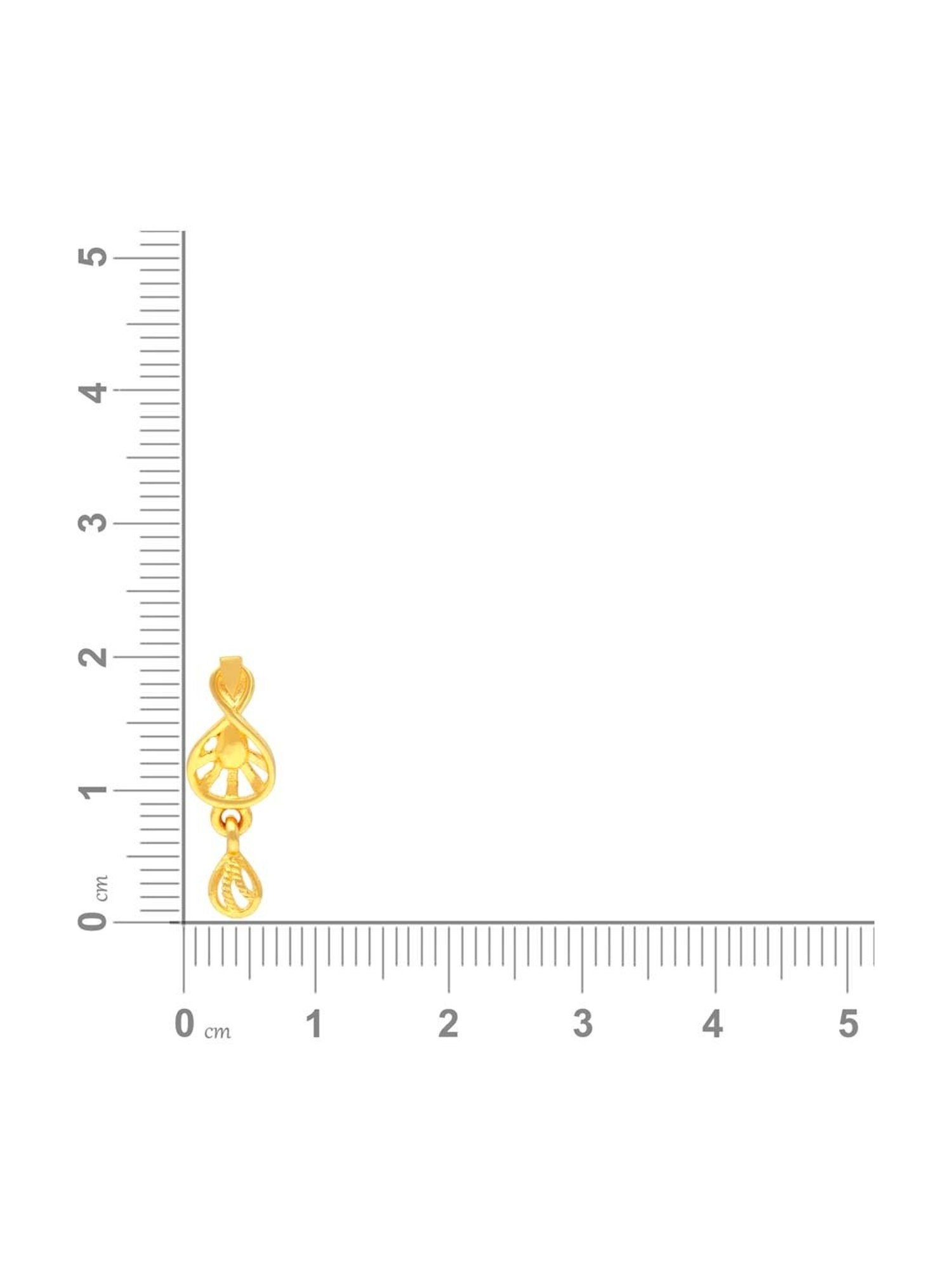 P.C. Chandra Jewellers 14 kt Gold Earrings