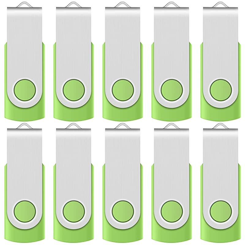 Not 128GB ]  10 Pack Small Capacity 128 MB USB Flash Drive Bulk 128MB Thumb Drives in Black, with LED Indicator, 12 x Removable White Labels for Marking Contents Loaded