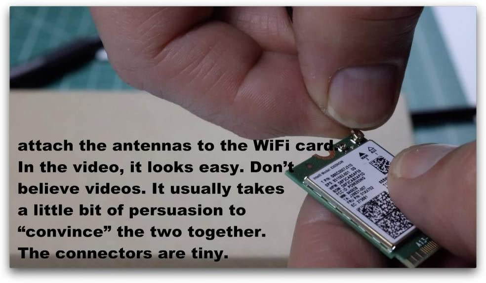 Bluetooth MHF4 IPEX 4 2.4Ghz 5Ghz 5.8G WLAN Network Adapter Internal PC WiFi Antenna for Intel 7260 8260 8265 9265 9260 9560 AX200 AX Killer M.2 MHF4 IPEX4 Wi-Fi Wireless WLAN Card Banana Pi M2 Zero