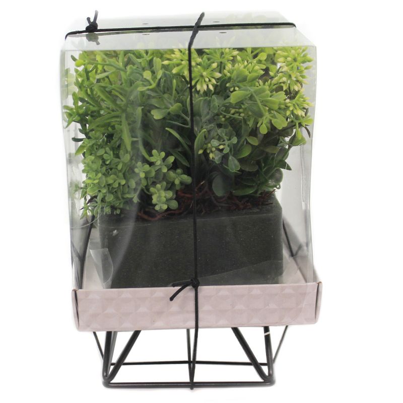 Habersham Candles 8.0" Herb Garden Geo W/Stand Flameless Fragrance  -  Flameless Candles