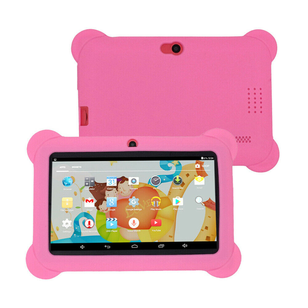Kids Safe 7" Quad-Core Tablet 512M+8GB WIFI  MID Dual Cameras Kid-Proof Case with US Plug