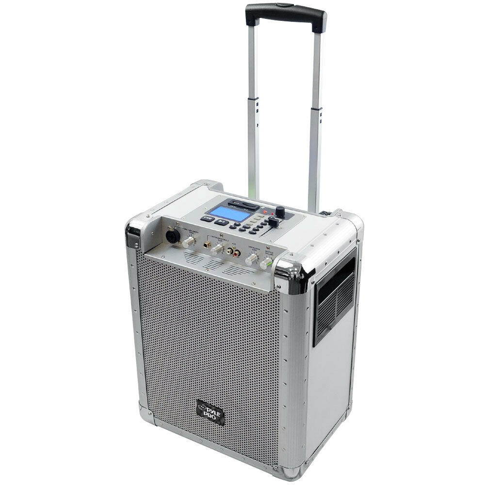 Pyle PCMX265W Battery Powered Portable PA System W/ USB/SD/Aux & DJ Controls