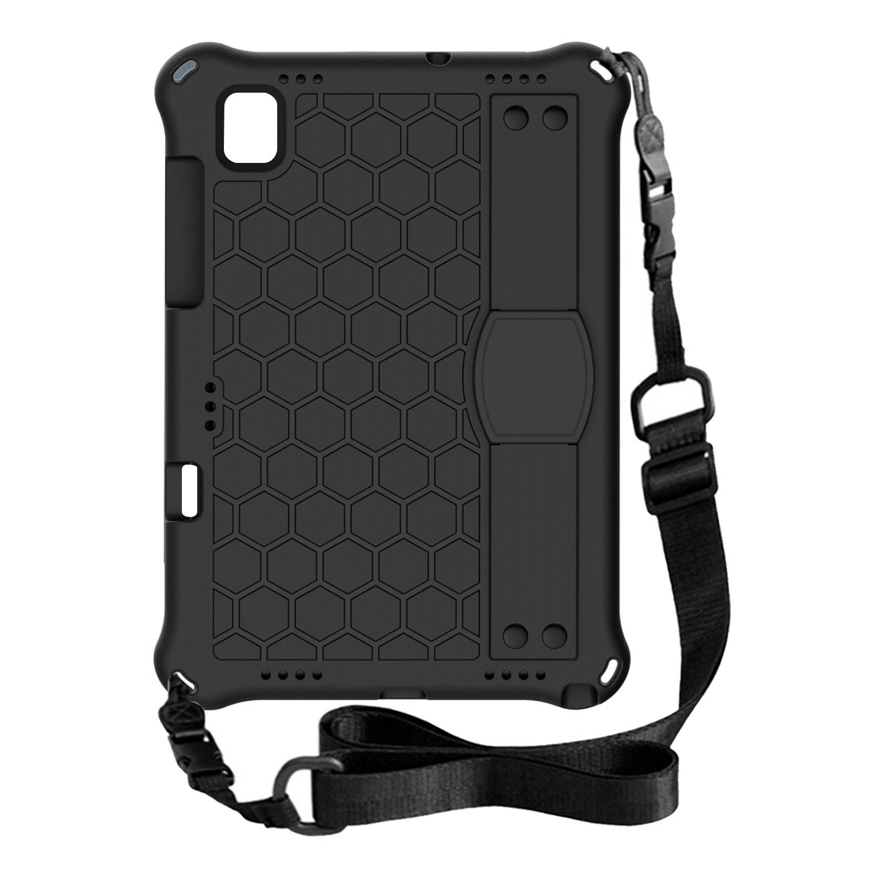Case for Samsung Tab A7 10.4 2020 T500/T505/Tablet Protection Case with Strap and Tablet Stand (Black)